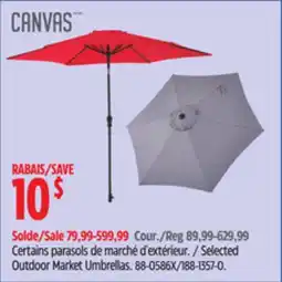 Canadian Tire Certains parasols de marché d'extérieur offer