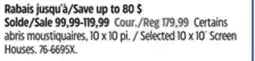 Canadian Tire Certains abris moustiquaires offer