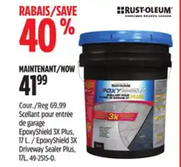 Canadian Tire EpoxyShield 3X Driveway Sealer Plus, 17L offer