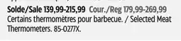 Canadian Tire Selected Meat Thermometers offer
