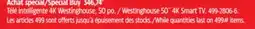 Canadian Tire Westinghouse 50˝ 4K Smart TV offer