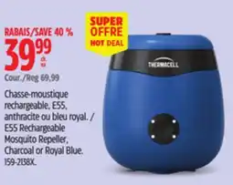 Canadian Tire Thermacell E55 Rechargeable Mosquito Repeller, Charcoal or Royal Blue offer