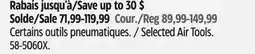 Canadian Tire Selected Air Tools offer