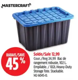 Canadian Tire 102L Heavy-Duty Storage Tote offer