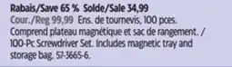 Canadian Tire 100-Pc Screwdriver Set offer