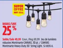 Canadian Tire CANVAS Montmarte Heavy-Duty 30´ String Light offer
