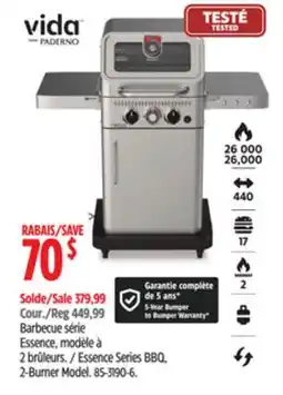 Canadian Tire Essence Series BBQ, 2-Burner Model offer