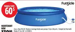 Canadian Tire Simple Set Pool with Pump offer