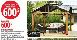 Canadian Tire Canvas Alverstone Hard-Top Gazebo with Woodgrain Finish offer
