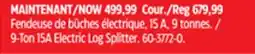 Canadian Tire 9-Ton 15A Electric Log Splitter offer