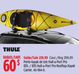 Canadian Tire 835 Hull-a-Port Pro Rooftop Kayak Carrier offer