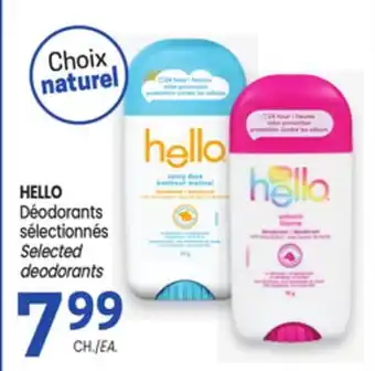 Uniprix HELLO Déodorants sélectionnés offer