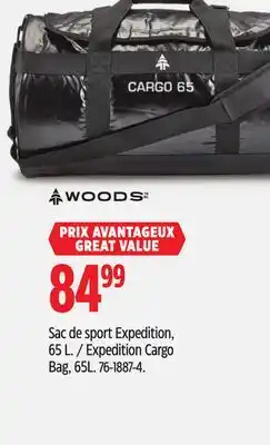 Canadian Tire Woods Expedition Cargo Bag offer