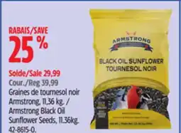 Canadian Tire Armstrong Sunflower Seeds offer