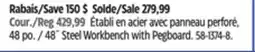 Canadian Tire Établi en acier avec panneau perforé offer