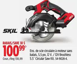 Canadian Tire 12V Brushless 5.5˝ Circular Saw Kit offer