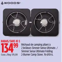Canadian Tire Simmer Sense Ultimate Folding 2-Burner Camp Stove offer