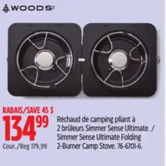 Canadian Tire Simmer Sense Ultimate Folding 2-Burner Camp Stove offer