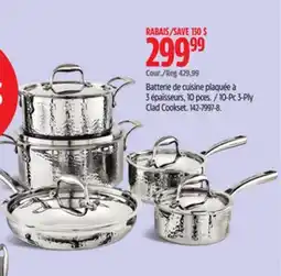 Canadian Tire 10-Pc 3-Ply Clad Cookset offer