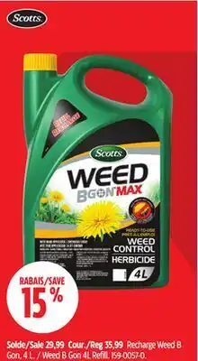 Canadian Tire Scotts Weed B Gon 4L Refill offer