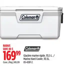 Canadian Tire Coleman Marine Hard Cooler, 113.5L offer
