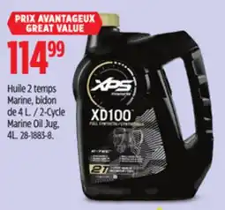 Canadian Tire XPS 2-Cycle Marine Oil Jug, 4L offer