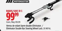 Canadian Tire Eliminator Double Bar Steering Wheel Lock offer
