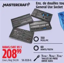 Canadian Tire MASTERCRAFT General Use Socket Set offer