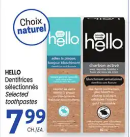 Uniprix HELLO Dentifrices sélectionnés offer