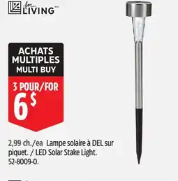 Canadian Tire LED Solar Stake Light offer