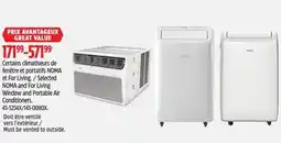 Canadian Tire Selected NOMA and For Living Window and Portable Air Conditioners offer
