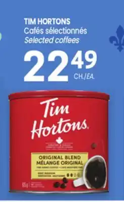 Uniprix TIM HORTONS Cafés sélectionnés/Selected coffees offer