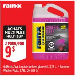 Canadian Tire RAIN-X Summer Washer Fluid offer