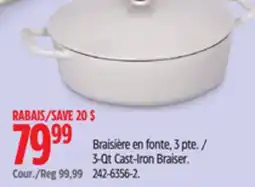 Canadian Tire 3-Qt Cast-Iron Braiser offer