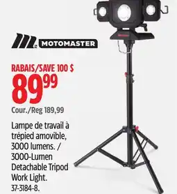 Canadian Tire 3000-Lumen Detachable Tripod Work Light offer