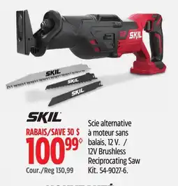 Canadian Tire Skil 12V Brushless Reciprocating Saw Kit offer