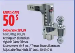 Canadian Tire Trimax Razor Aluminum Adjustable Tow Hitch.8˝ drop offer