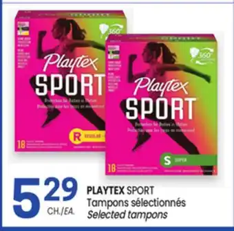 Uniprix PLAYTEX SPORT Tampons/sélectionnés Selected tampons offer