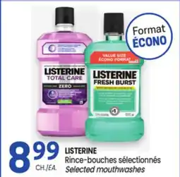 Uniprix LISTERINE Rince-bouches sélectionnés offer