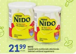 Uniprix NESTLÉ Suppléments nutritionnels sélectionnés/Selected nutritional supplements offer