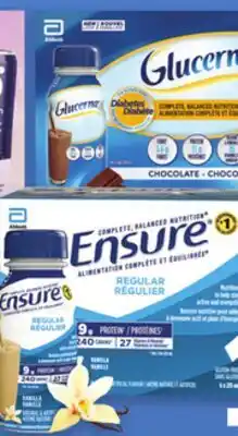 Uniprix ENSURE, GLUCERNA offer