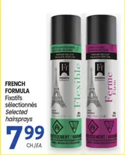 Uniprix FRENCH FORMULA Fixatifs sélectionnés/Selected hairsprays offer
