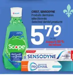 Uniprix CREST, SENSODYNE Produits dentaires sélectionnés/Selected dental products offer