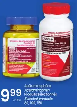 Uniprix Option+ Acétaminophène Acetaminophen Produits sélectionnés/Selected products offer