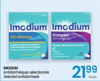 Uniprix IMODIUM Antidiarrhéiques sélectionnés/Selected antidiarrheals offer