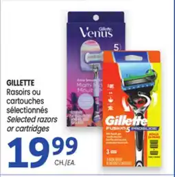 Uniprix GILLETTE Rasoirs ou cartouches sélectionnés/Selected razors or cartridges offer