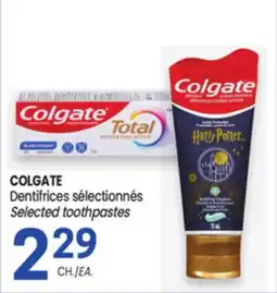 Uniprix COLGATE Dentifrices sélectionnés Selected toothpastes offer