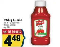 Marché Adonis KETCHUP FRENCH'S | FRENCH'S KETCHUP offer