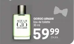 Uniprix GIORGIO ARMANI Eau de toilette offer