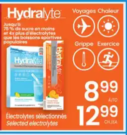Uniprix Hydralyte Électrolytes sélectionnés/Selected electrolytes offer